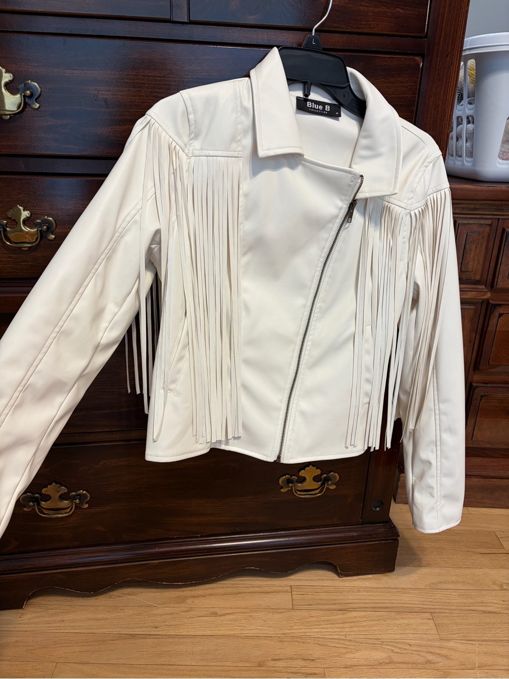 Blue B Fringe Moto Jacket